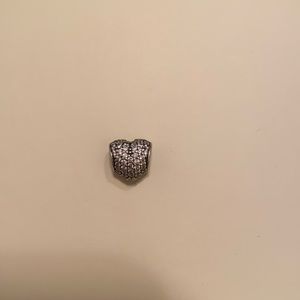 Pandora diamond heart bead